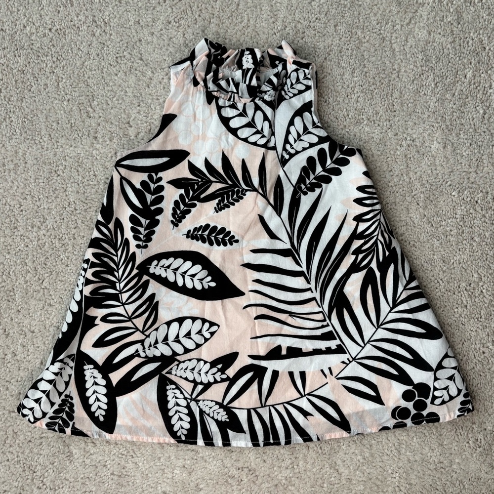 Janie and Jack Black and Pink Floral Dress